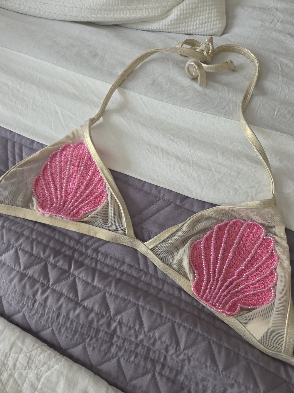 Bikini Lab Sheer Shell Bralette/Bikini